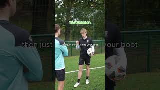 Aesthetic First Touch Tutorial football footytips ballcontrol [upl. by Esiom]