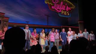 Jeremy Jordan Takes His First Bow in Waitress on Broadway [upl. by Poyssick]