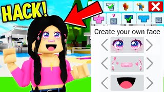 How to get RICH CUSTOM FACES in Roblox Brookhaven [upl. by Ujawernalo]