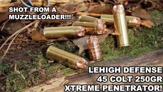 Lehigh Defense 45 Colt XP Muzzleloader 250gr Machined Copper Destruction [upl. by Airotahs966]