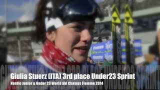 Giulia Stuerz ITA  3rd place U23 Sprint  WSC Fiemme 2014 [upl. by Anaira]