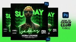 HOW TO DESIGN A CLUB FLYER IN PHOTOSHOP EASY STEPS [upl. by Andrej]