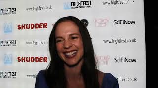 Melanie Zanetti interview for Ravens Hollow at FrightFest 2022 [upl. by Adev189]