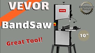 Vevor  10 Inch Bandsaw  Test and Review [upl. by Enelad]