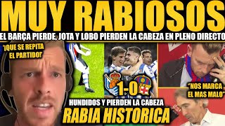 JOTA JORDI Y LOBO BRUTALMENTE RABIOSOS TRAS LA DERROTA DEL BARÇA ¡PIDEN QUE SE REPITA EL PARTIDO [upl. by Ahsik]