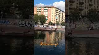 Milano Naviglio Darsena Italy italy travel milano sea river [upl. by Kensell]