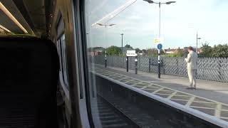 Leaving Newark North Gate On A Class 800 LNER 19724 [upl. by Iatnwahs463]