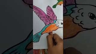 Hummingbird 🕊️🐦 colours diy stressrelief blessed [upl. by Cinimmod]