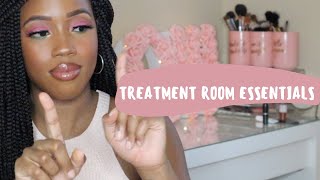 TREATMENT ROOM ESSENTIALS  LICENSED ESTHETICIAN [upl. by Rednazxela]