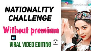 how to do Nationality Challenge viral reel  how Id look in different nationalities reel tutorial [upl. by Oicnecserc]