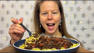 ASMR SPAGHETTI MILLION BEEF MUKBANG EATING SOUNDS [upl. by Viking246]