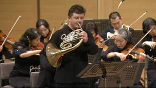 Mozart  Horn Concerto No2 I Allegro maestoso  Baborak·Ozawa·Mito Chamber Orchestra [upl. by Neilla]