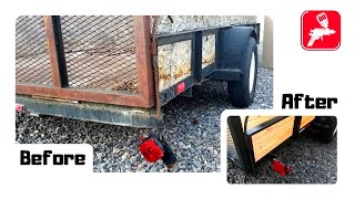 Trailer Restoration  Repairing and Restoring My Old Trailer  With TimeLapse [upl. by Solracsiul]