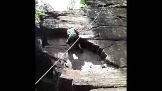 Mike Rock Climbing at High Rocks Ralph Stover State Park PA [upl. by Parcel]