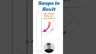 Revit snap to midpoint shorts revit tutorial architecture [upl. by Anyela]