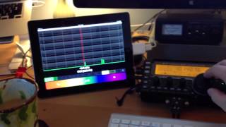 iSDR  Elecraft KX3 bandscope demonstration [upl. by Douglas]