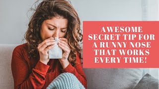 5 Ways to Stop and Prevent Runny Noses [upl. by Ardnuassak]