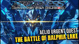 PSO2 NGS New Aelio Urgent Quest  The Battle of Halphia Lake Blind Run BrBo [upl. by Mohkos270]