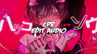 CPR  CupcakKe Sped Up Edit Audio [upl. by Bevon927]