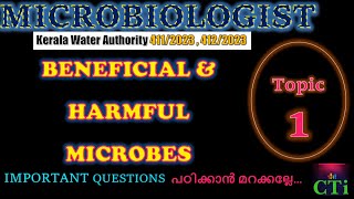 Beneficial amp Harmful Microbes 🔖Topic 1✅ Important Questions🔖Microbiologist exam [upl. by Znieh]