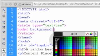 HTML5 Fixed Header and Footer Div Web Page Layout Creation Tutorial [upl. by Inge]