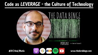 The Data Binge Podcast  28  Anuj Bhatia  Code as Leverage [upl. by Iruam]