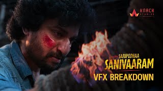 Saripodha Sanivaram VFX Showreel  Visual Effects Breakdown Knack Studios [upl. by Atul790]