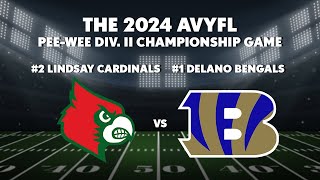 The 2024 AVYFL PeeWee Div II Championship Game [upl. by Adnuahsor]