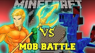 WATER DRAGON VS AQUAMAN  Minecraft Mod Battle  Mob Battles  OreSpawn and Superheroes Mods [upl. by Alyar]