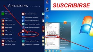 AutoCAD  Restaurar configuración al estado original Windows 7 y 8 [upl. by Cogan]