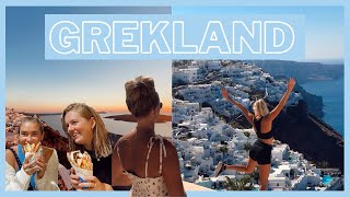 Backpackar  RESEVLOGG FRÅN GREKLAND Mykonos och Santorini båtluff [upl. by Luana]