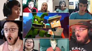 quotFollow Mequot  Minecraft FNAF Animated Music Video  REACTION MASHUP [upl. by Hevak927]