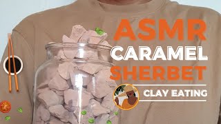 ASMR CARAMEL CLAY CRUNCH  Short Video South African Clay [upl. by Sopher]