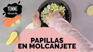 PAPILLAS en MOLCAJETE para bebés de 7 meses [upl. by Zampino]