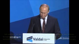 19092013  Wladimir Putin  quot Schuld am Zweiten Weltkrieg ist Versaillesquot [upl. by Lazaro812]