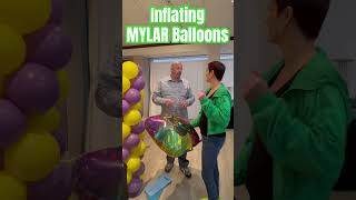 How to inflate Foil Balloons  TIP ballondecor shorts foilballoons [upl. by Ziana406]