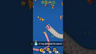 Worms zone io Hack mod game play ⏯️ shorts trending Abhishekbarolagamer GiantWorms [upl. by Aicilihp]