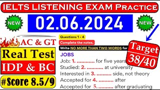 IELTS LISTENING PRACTICE TEST 2024 WITH ANSWERS  02062024 [upl. by Aihsa]