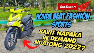 Honda Beat Fashion Sport Bakit Napaka In Demand Ngayong 2022  Specs Features amp Walkthrough [upl. by Brew]