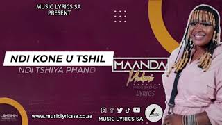 Mukosi  Maanda  LYRCS  Prod by Emza mannda mukosi venda house mukosi 2022 hitsongs [upl. by Darla768]