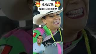 HERMOSURA de mujer 🥰 LA CANELITA DE URUAPAN jaripeo toros tradiciones viralvideo g63 [upl. by Tav280]