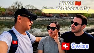 👫🏥Location At the gate of the Forbidden City🇨🇭Swiss couples views on 🇨🇳China [upl. by Fonseca]