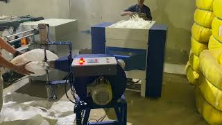 Terron Polyester Fiber FillingStuffing Machine With Weight System And Cloth Attachment [upl. by Jamesy]