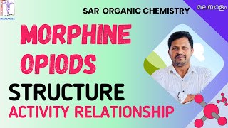 SAR Morphine Malayalam Opioid Analgesics Medicinal Chemistry Malayalam [upl. by Ainaled]