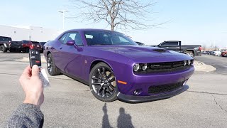 2023 Dodge Challenger RT Scat Pack Manual Start Up Exhaust Walkaround Test Drive and Review [upl. by Onitram]