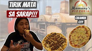 Food Trip  Mamangs Pizzeria  Brick Oven cooked Pizza  Calamba City Branch  Rapsa [upl. by Garda]