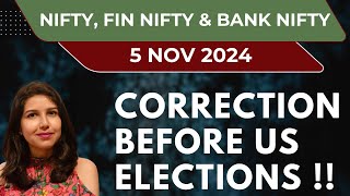 Fin Nifty Expiry  Nifty Prediction For Tomorrow  5 November  Bank Nifty Analysis  Payal [upl. by Shifra]