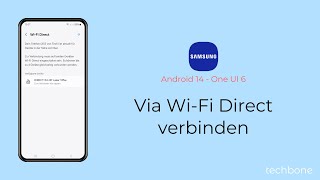 Via WiFi Direct verbinden  Samsung Android 14  One UI 6 [upl. by Reseda575]