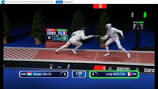 Cht dEurope Bâle 2024 Finale épée hommes individuel [upl. by Adnohsek]