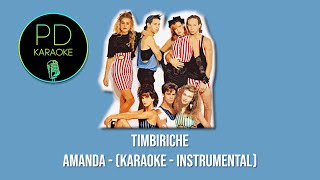 Timbiriche  Amanda Karaoke  Instrumental [upl. by Diane-Marie84]